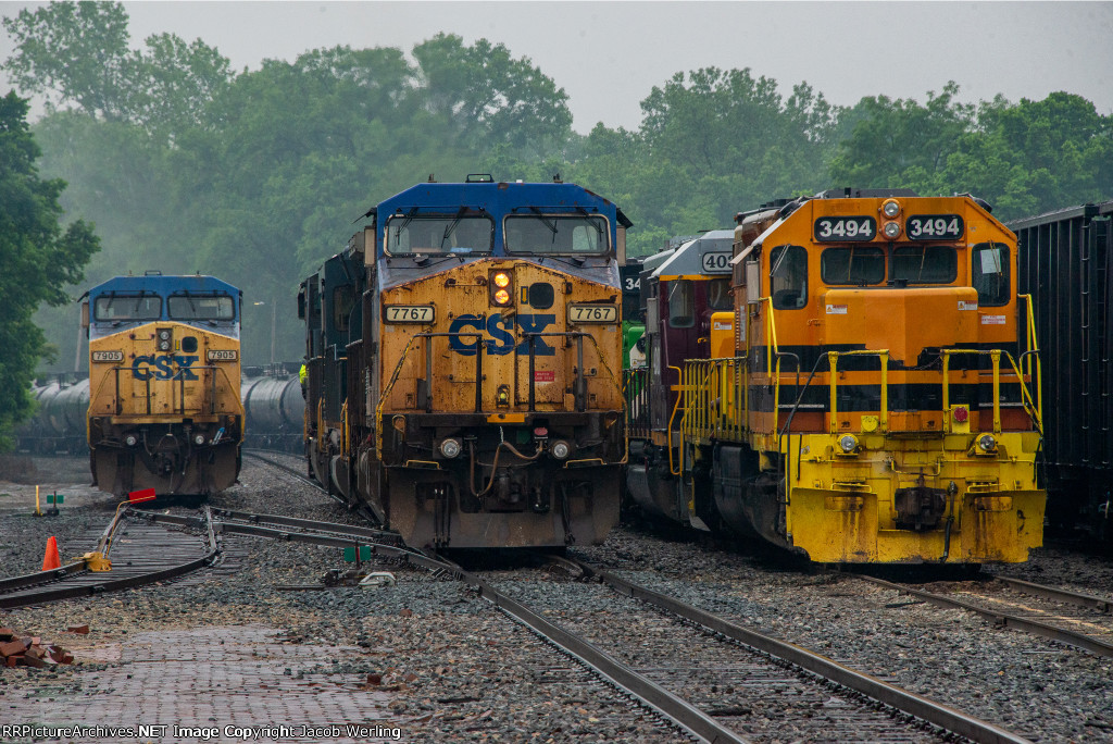 CSX 7905, CSX 7767, and IBCX 3494